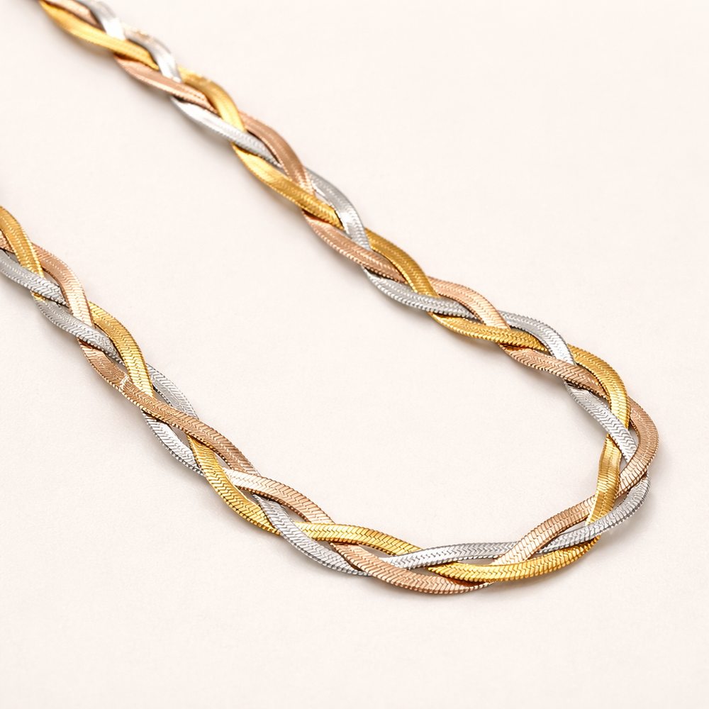 Aura Three-Tone Snake Chain
