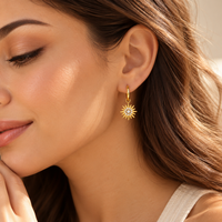 Starlit Sun Hoops