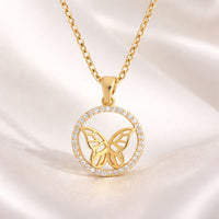 The Butterfly Halo Necklace
