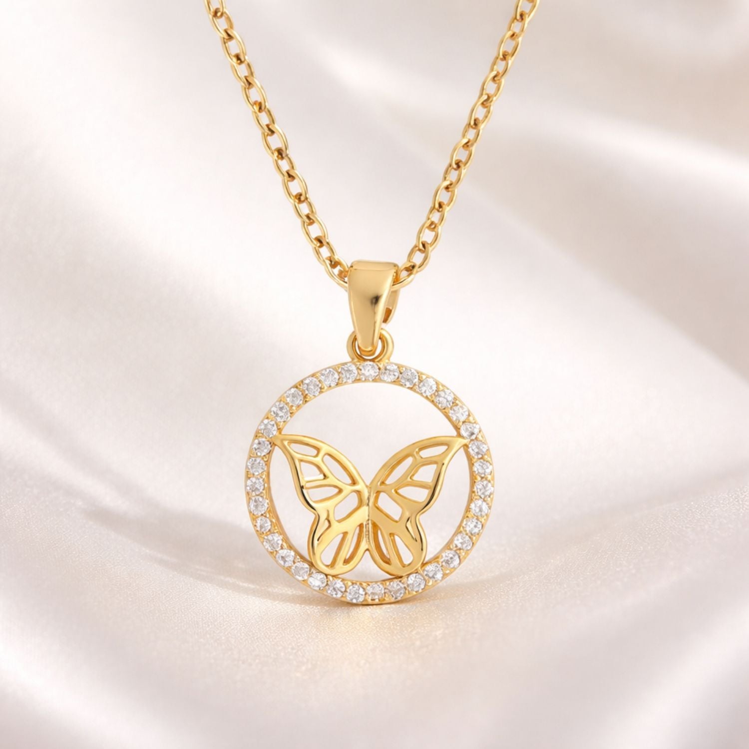 The Butterfly Halo Necklace
