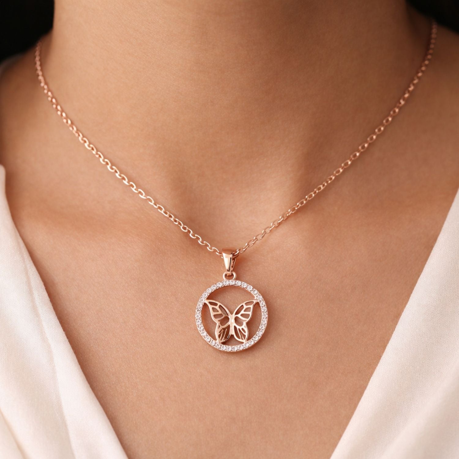 The Butterfly Halo Necklace