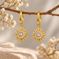Starlit Sun Hoops