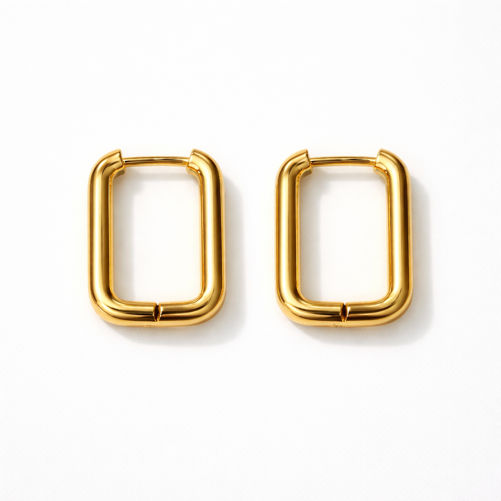 Golden Edge Hoops