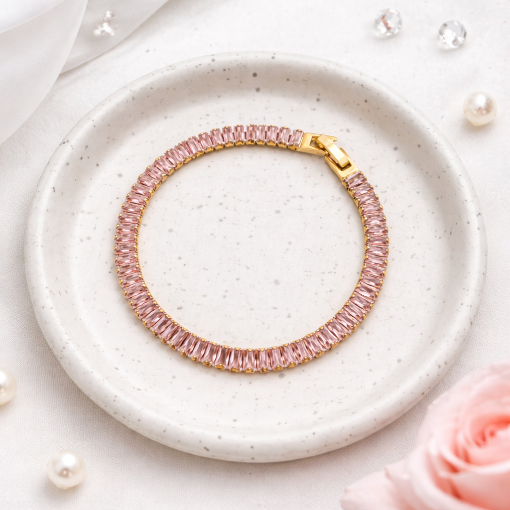 Liora Rosé Baguette Bracelet