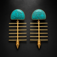 Turquoise Drama Drops