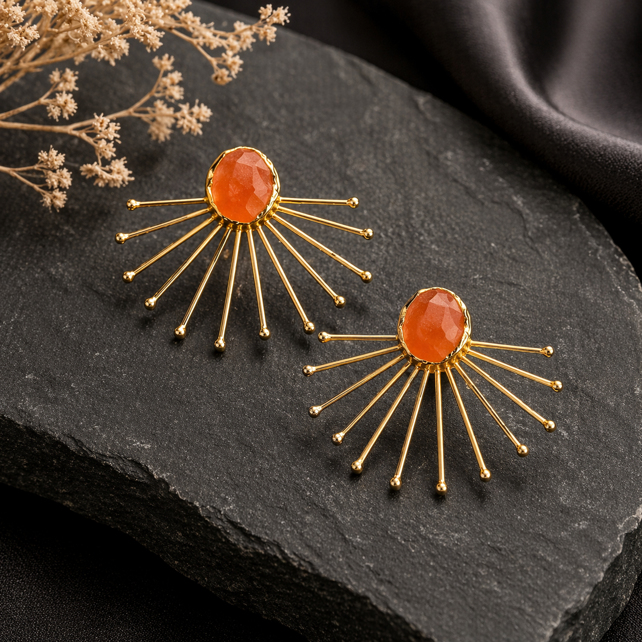 Solar Ember Earrings