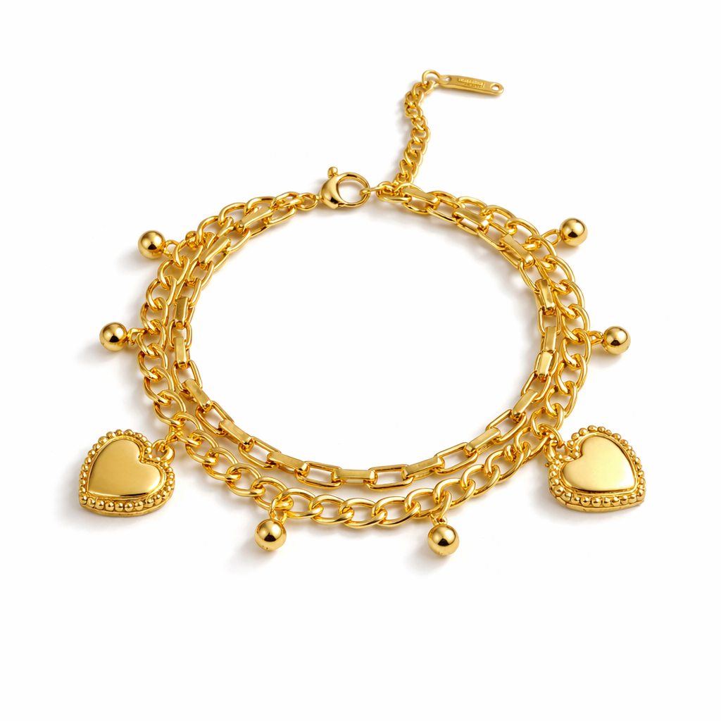 Heart Charm Bracelet