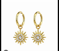 Starlit Sun Hoops