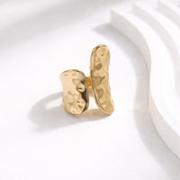 Luna Hammered Adjustable Ring