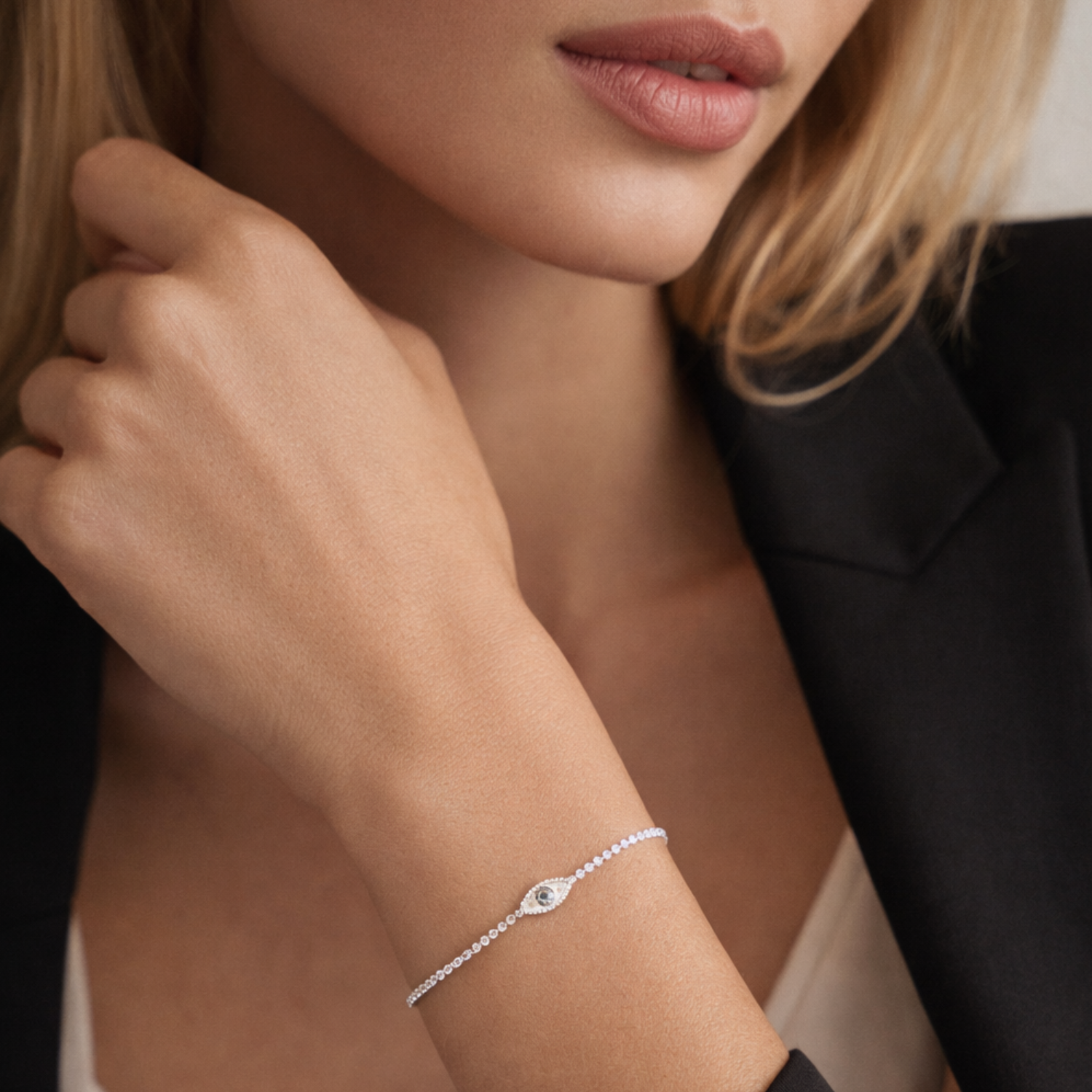 Aura Evil Eye Tennis Bracelet